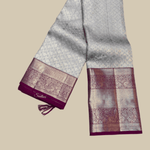 Pure Kanchipuram Silk Saree MM-24N-SLGBRDR