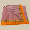 Pastel Pink with Orange Kanchi Cotton Silk Saree - Image 5