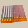 Pastel Pink with Orange Kanchi Cotton Silk Saree - Image 4