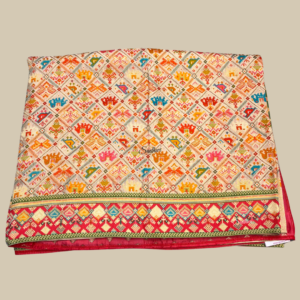 Beige Patola Silk Saree